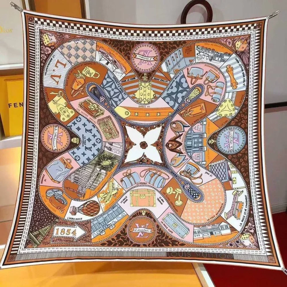 LOUIS VUlTTON luxury vibes 35x35 custom made design scarf ‼️LAST INE LEFT